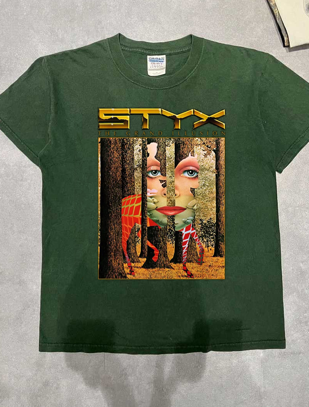Styx The Grand Illusion Tour 2025 Classic Rock Concert Graphic T-Shirt