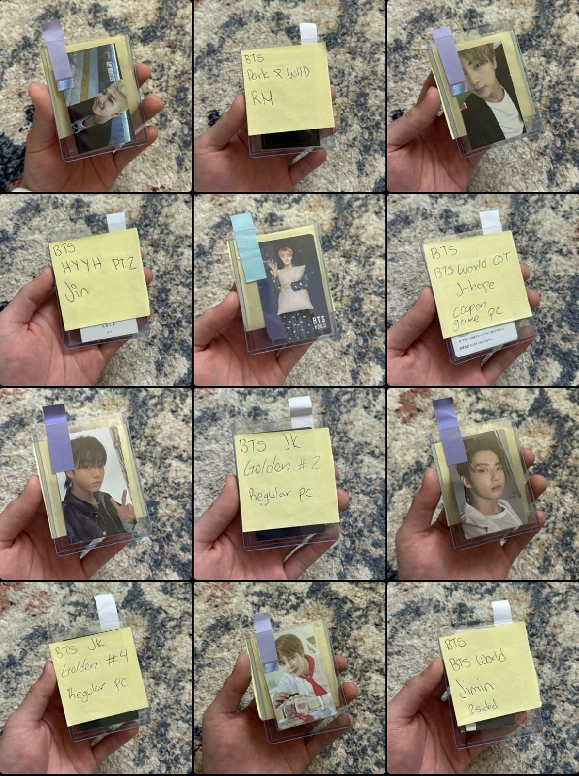 OFFICIAL BTS MIXED Photocard Lot of 6 OFFICIAL BTS MIXED Photocard Lot of 6