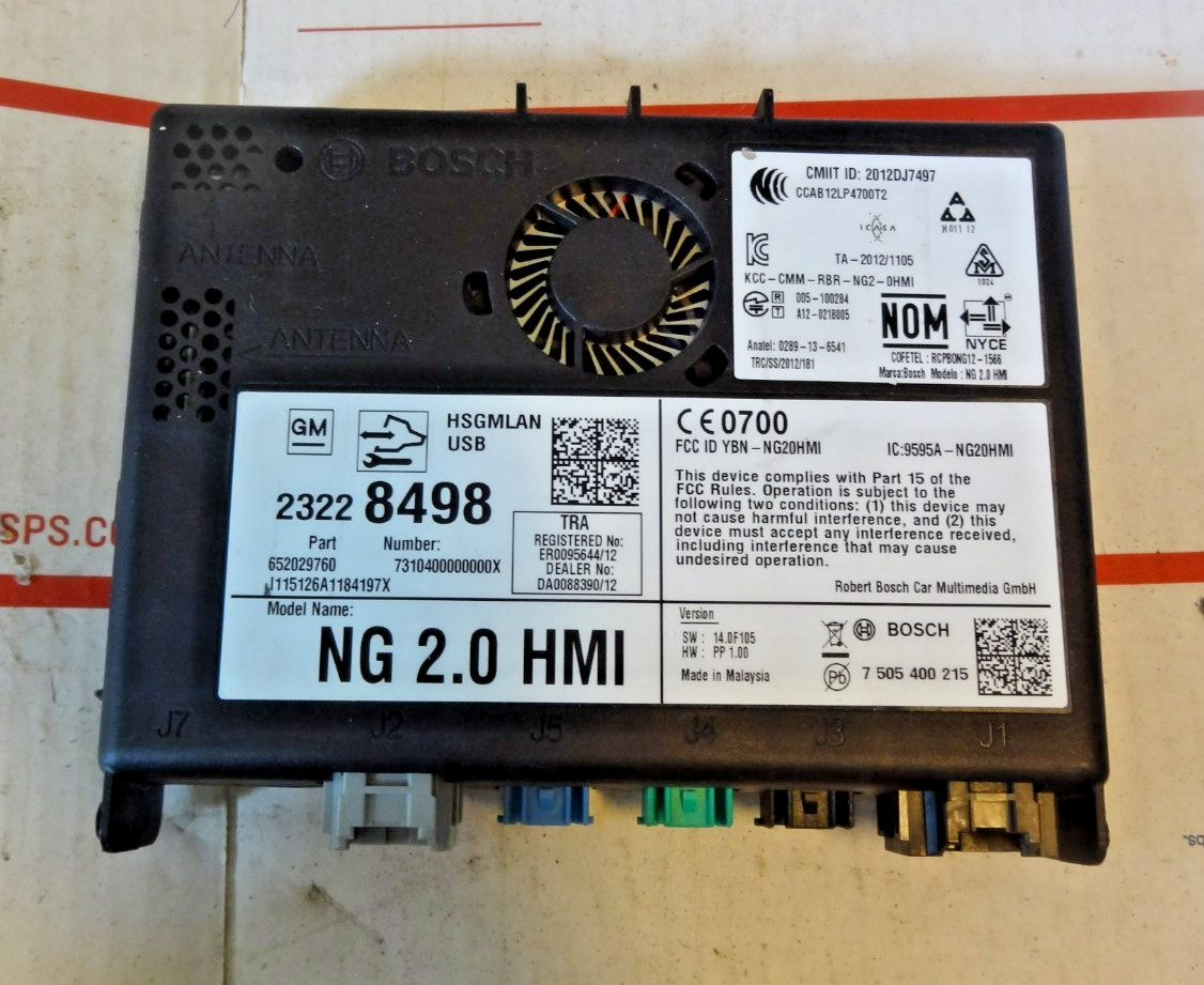 2015 2016 CHevy Silverado 2500 HD 2.0 HMI Machine InterFace Module 23228498 OEM