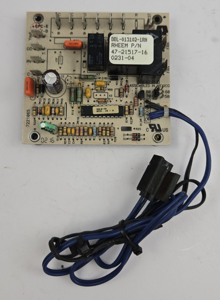 Rheem Defroast Control Board 47-21517-16 DDL-013102-1RH Rheem Defroast Control Board 47-21517-16 DDL-013102-1RH