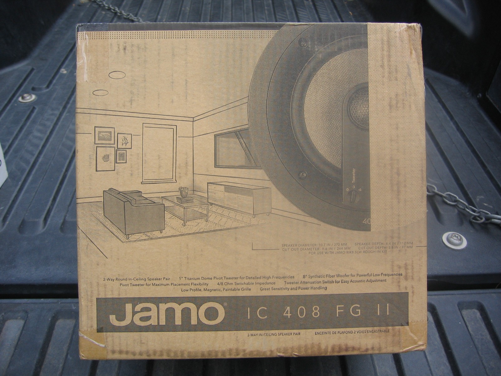 JAMO IC 408 FG 11 NEW HOME THEATER SPEAKERS NEVER OPENED OR TOOK OUT THE BOX JAMO IC 408 FG 11 NEW HOME THEATER SPEAKERS NEVER OPENED OR TOOK OUT THE BOX