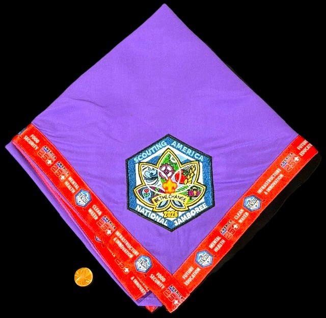 BSA BOY SCOUTS OF AMERICA OA 2026 JAMBOREE BE THE CHANGE NECKERCHIEF