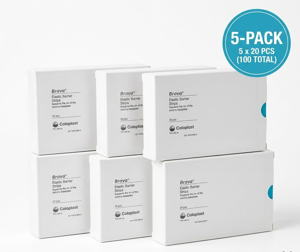 5 Boxes Coloplast Brava Elastic Barrier Strips 120700 (20 per box)