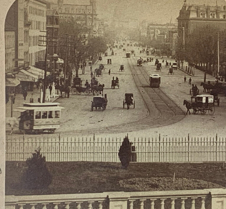 Pennsylvania Avenue from the Treasury ~ Washington DC ~ Busy Street Scene Pennsylvania Avenue from the Treasury ~ Washington DC ~ Busy Street Scene