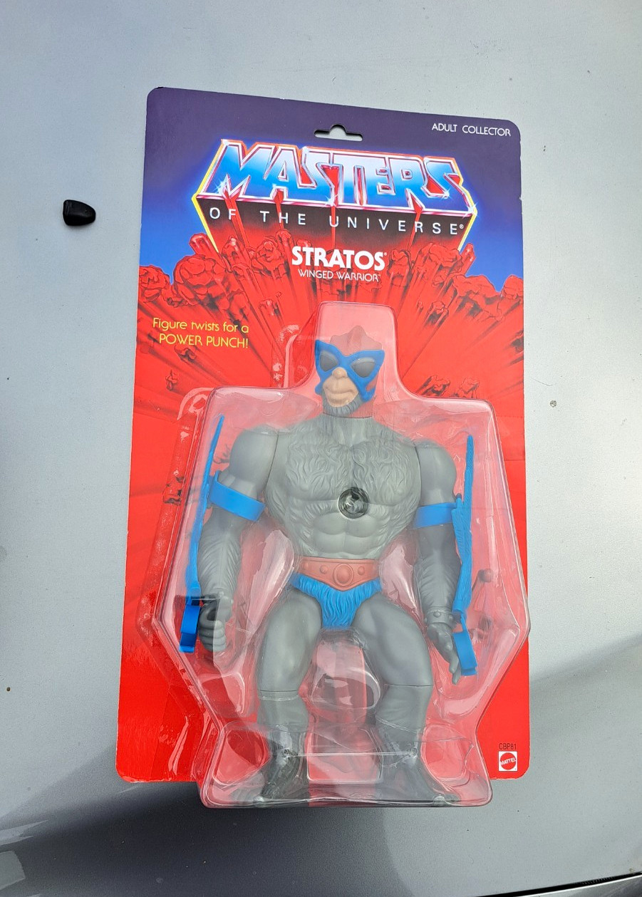 12 Inch Mattel Masters of the Universe Stratos Action Figure Boxed w/ Wings 2014 12 Inch Mattel Masters of the Universe Stratos Action Figure Boxed w/ Wings 2014