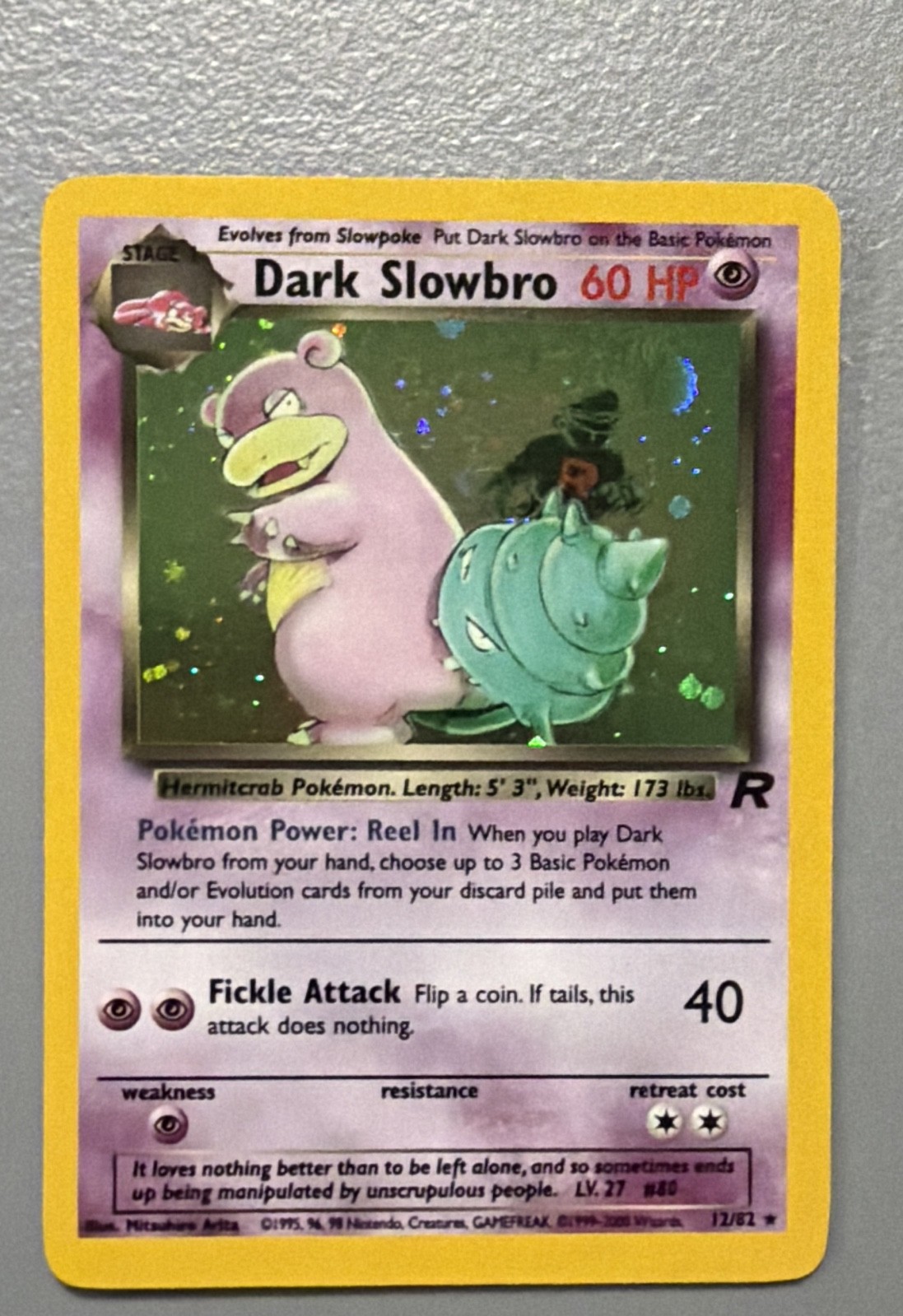 Dark Slowbro 12/82 Team Rocket Holo Dark Slowbro 12/82 Team Rocket Holo