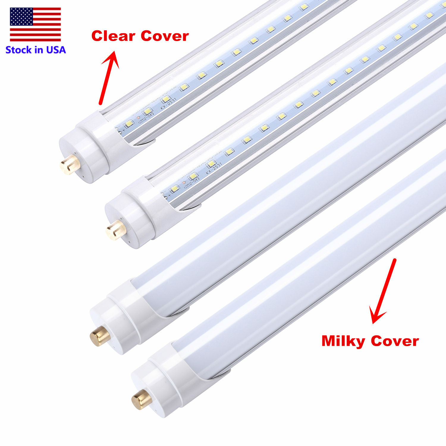 8FT LED Tube Light T8 T12 Single Pin FA8 Bulbs 45W 65W 90W 8Foot LED Shop Light 8FT LED Tube Light T8 T12 Single Pin FA8 Bulbs 45W 65W 90W 8Foot LED Shop Light