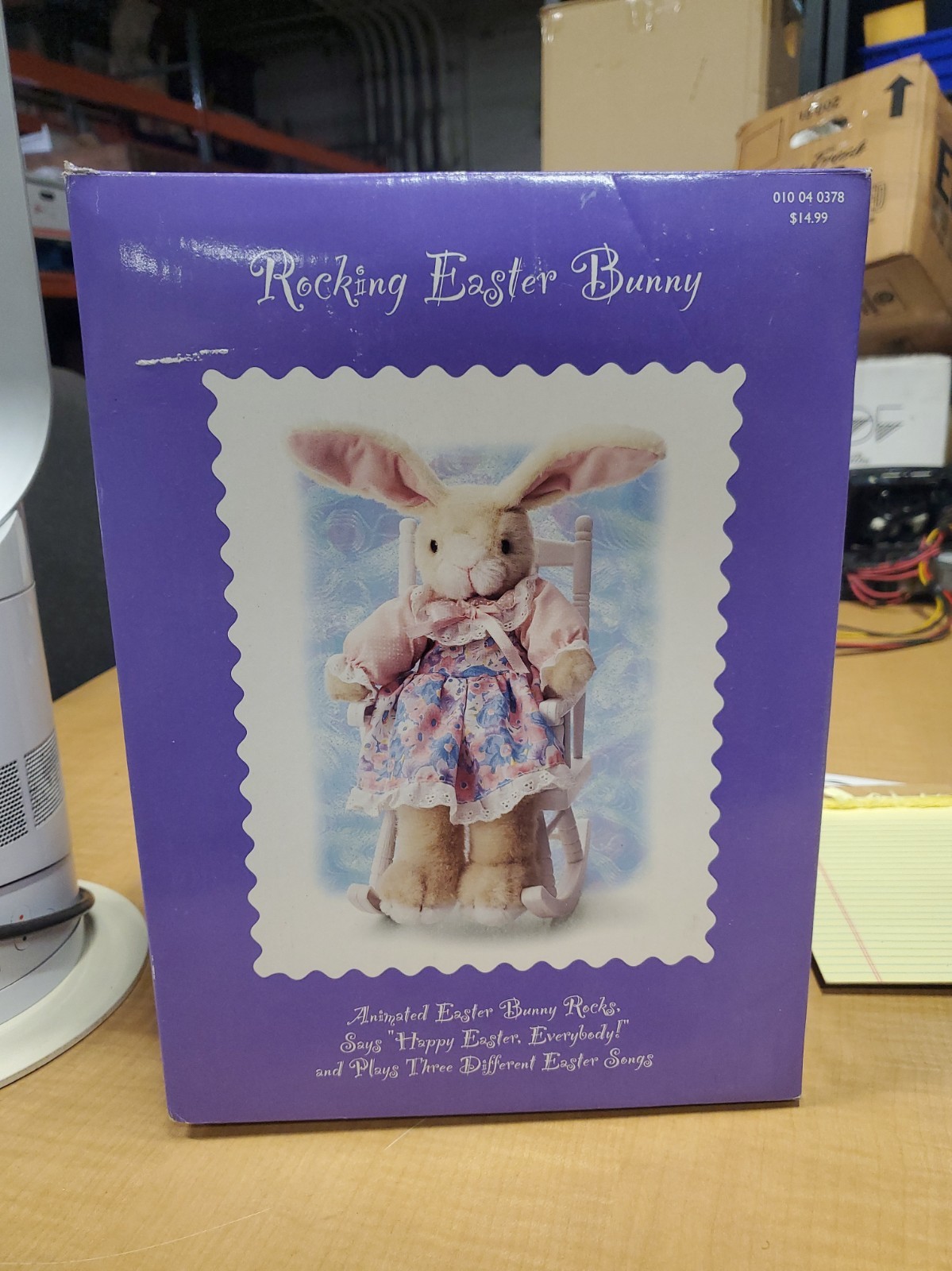 Vintage 1994 Rocking Easter Bunny Animated Plush w/ Chair Original Box READ Vintage 1994 Rocking Easter Bunny Animated Plush w/ Chair Original Box READ