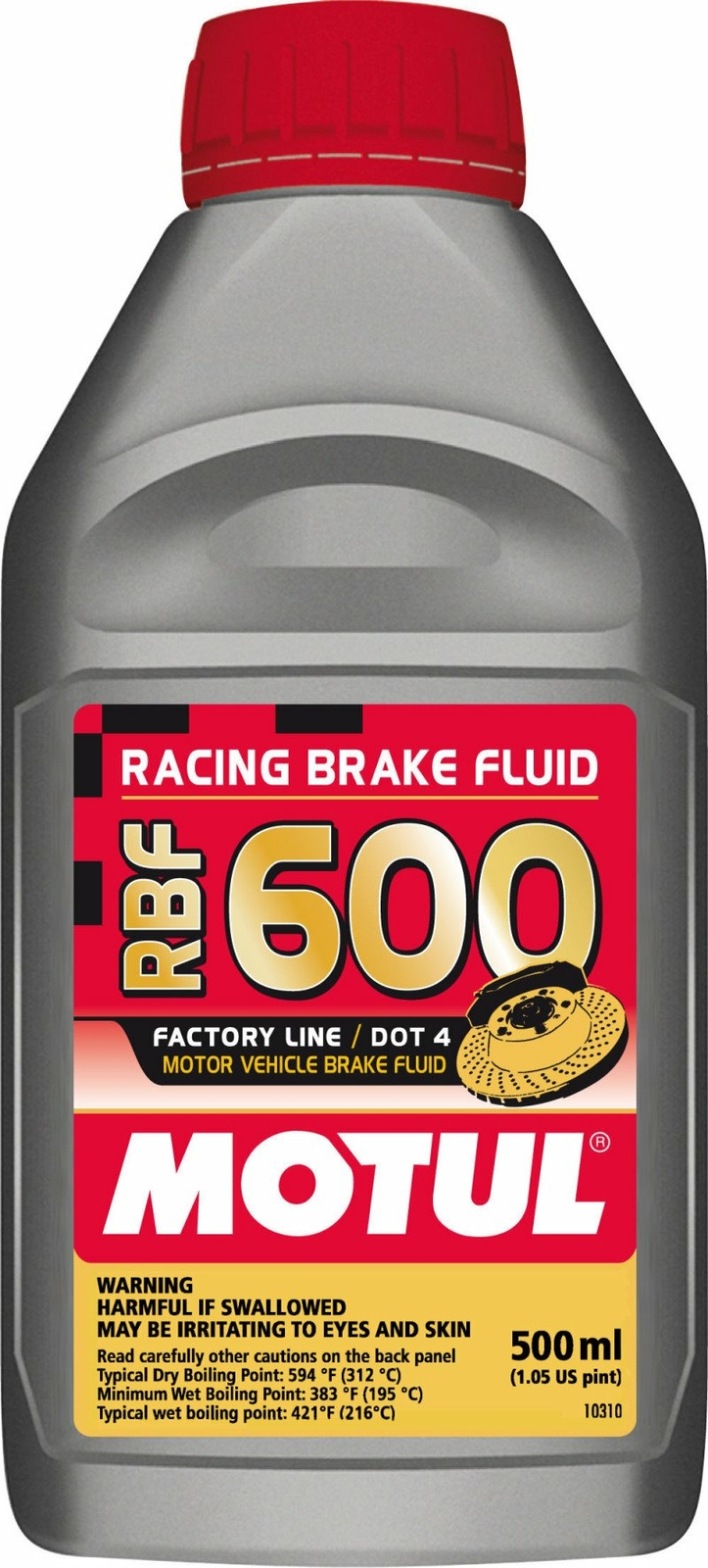 Motul 1/2L Brake Fluid RBF 600 - Racing DOT 4 Motul 1/2L Brake Fluid RBF 600 - Racing DOT 4