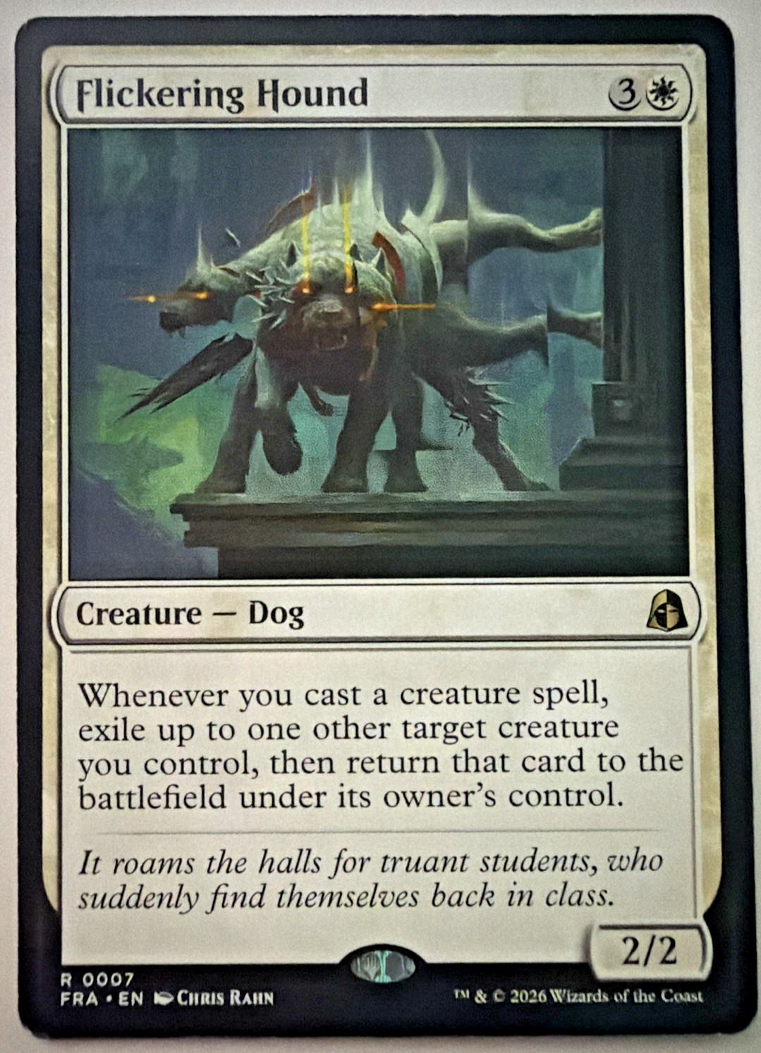 MTG Flickering Hound #0007 Reality Fracture FRA Magic the Gathering 1x