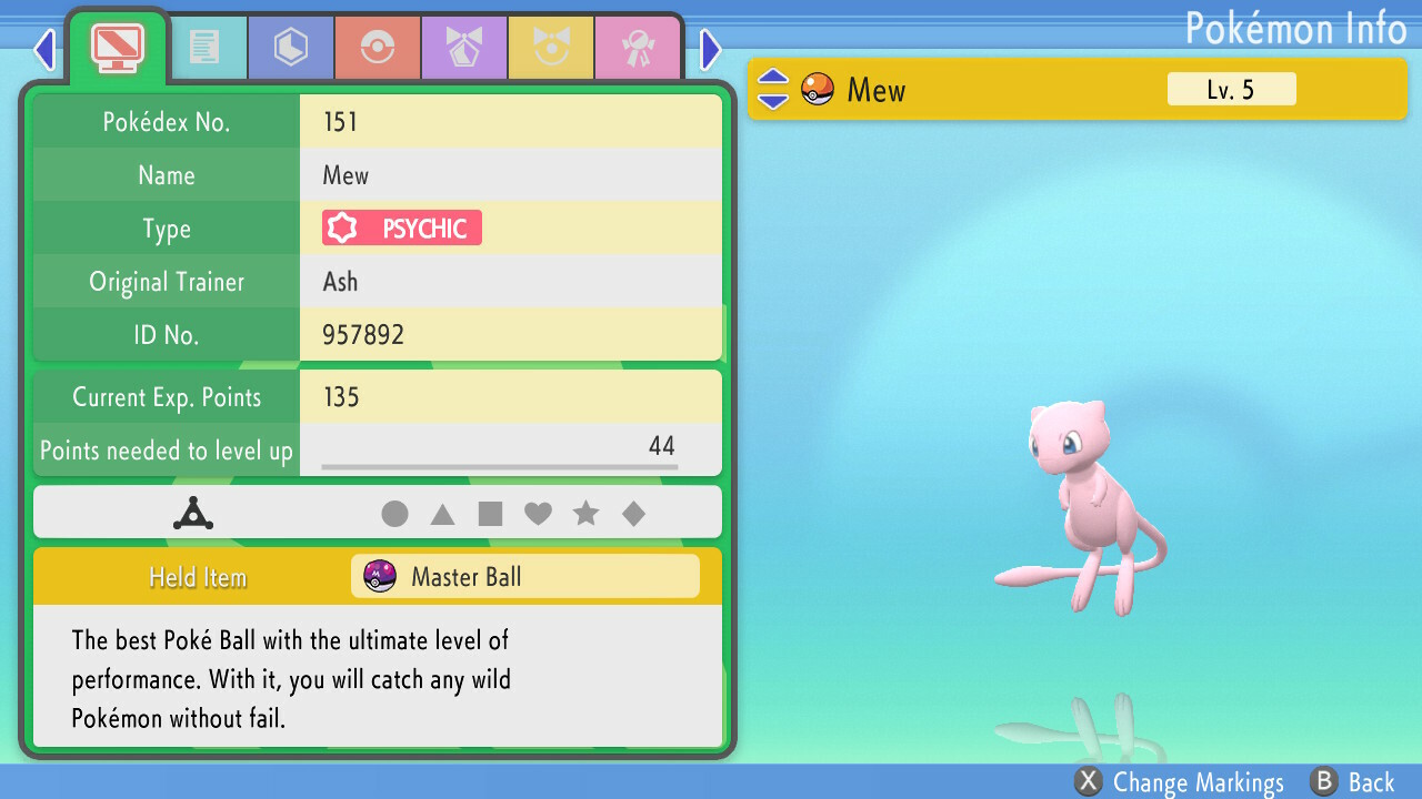 💎Pokemon Brilliant Diamond/Shining Pearl MEW Lv5 6IV Ultra Shiny Timid (BEST)