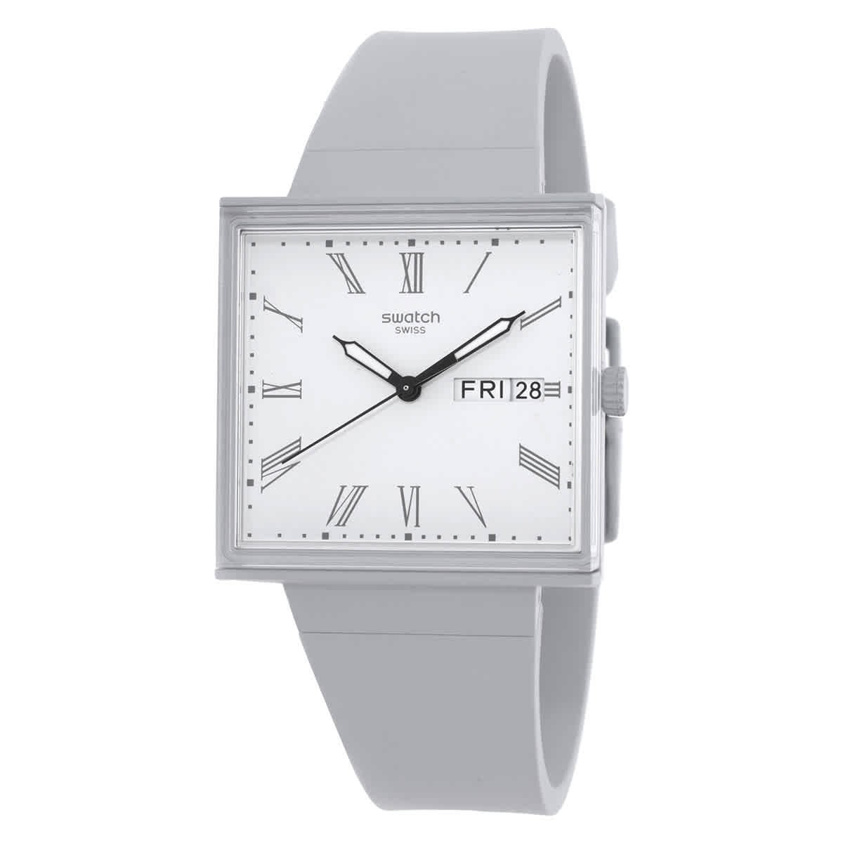 Swatch What if Quartz White Dial Unisex Watch SO34M700