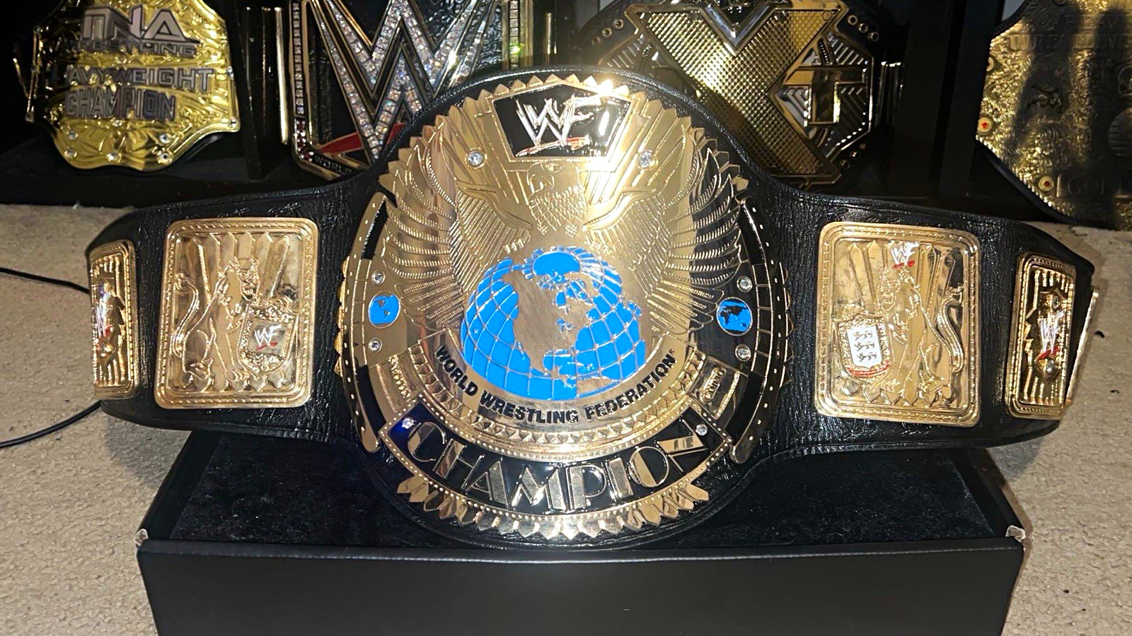 WWF WWE Big Eagle World Heavyweight Championship Wrestling Belt WWF WWE Big Eagle World Heavyweight Championship Wrestling Belt