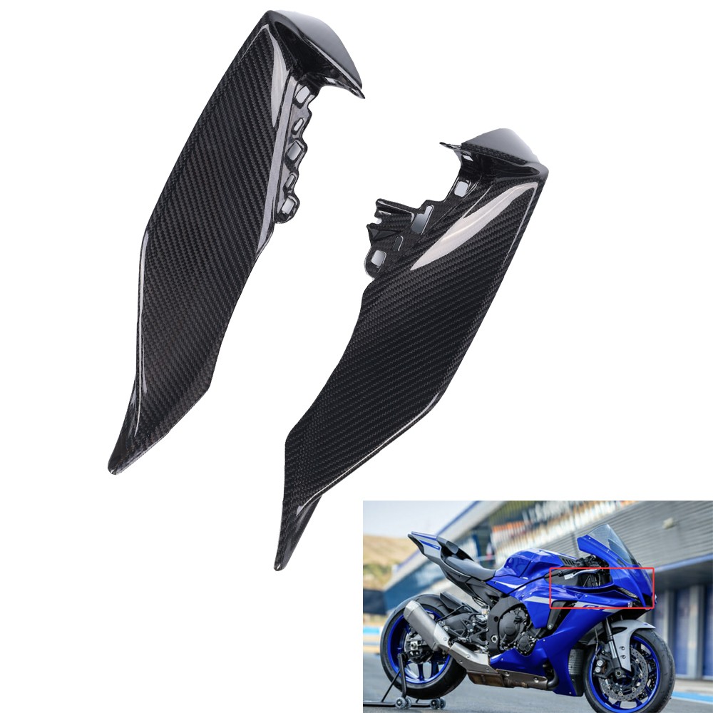 FTC Real Carbon Fiber Upper Front Nose Side Fairings for Yamaha 2020-2025 YZF R1