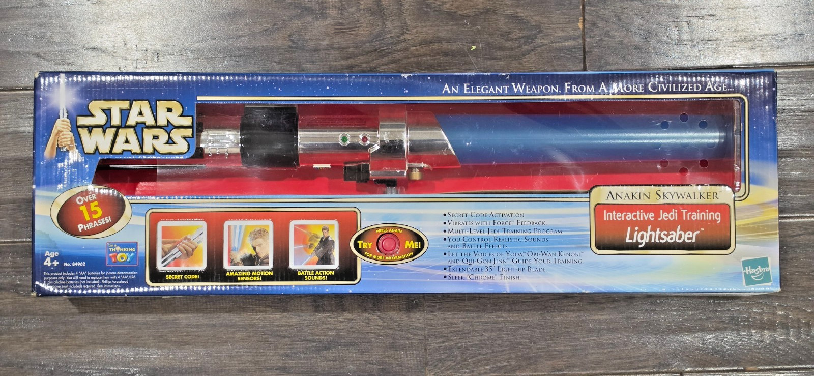 2002 Hasbro Interactive Jedi Training Anakin Skywalker Electronic Lightsaber 2002 Hasbro Interactive Jedi Training Anakin Skywalker Electronic Lightsaber