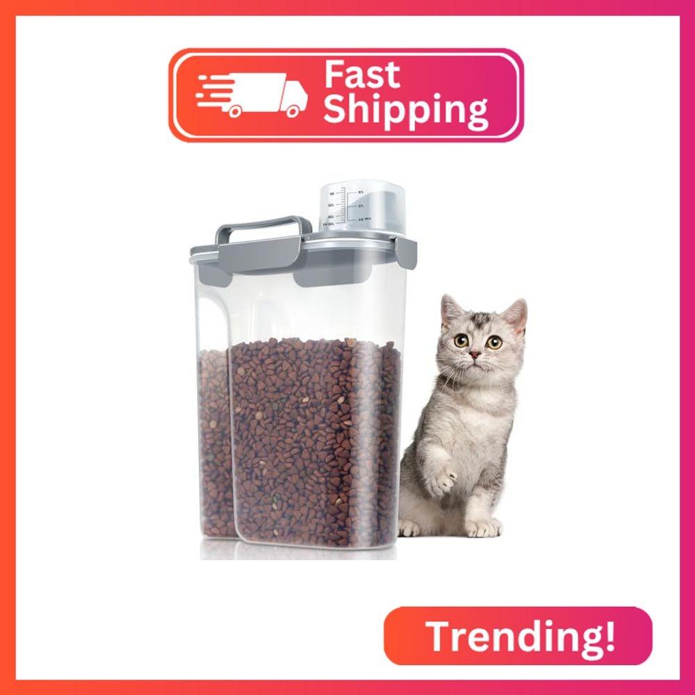 TBMax Large Cat Food Storage Container, Portable Dog Food Container with Upgrade