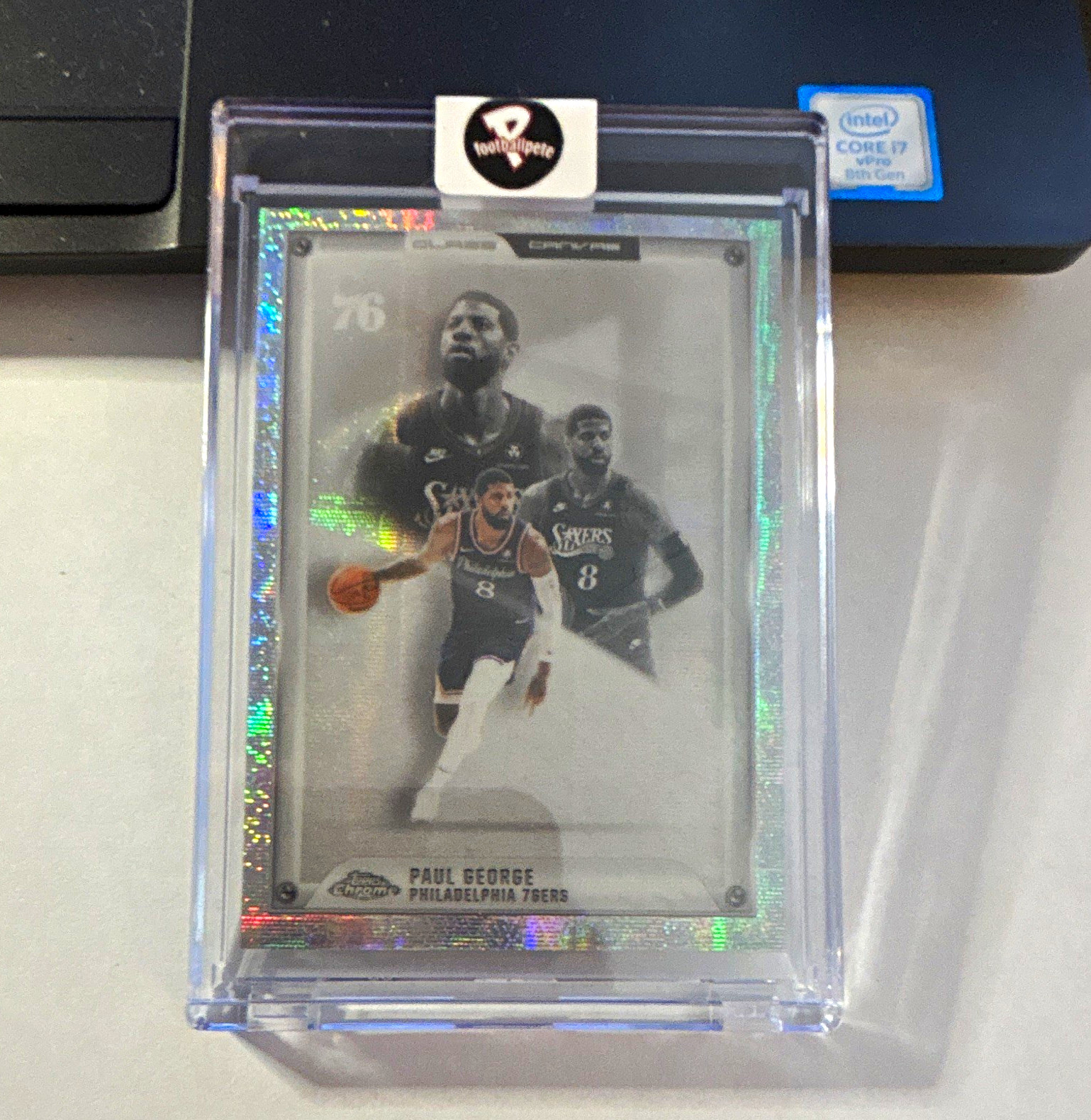 Topps Chrome Glass Canvas 2025-26 Paul George 76ers GC-9 Refractor Case Hit