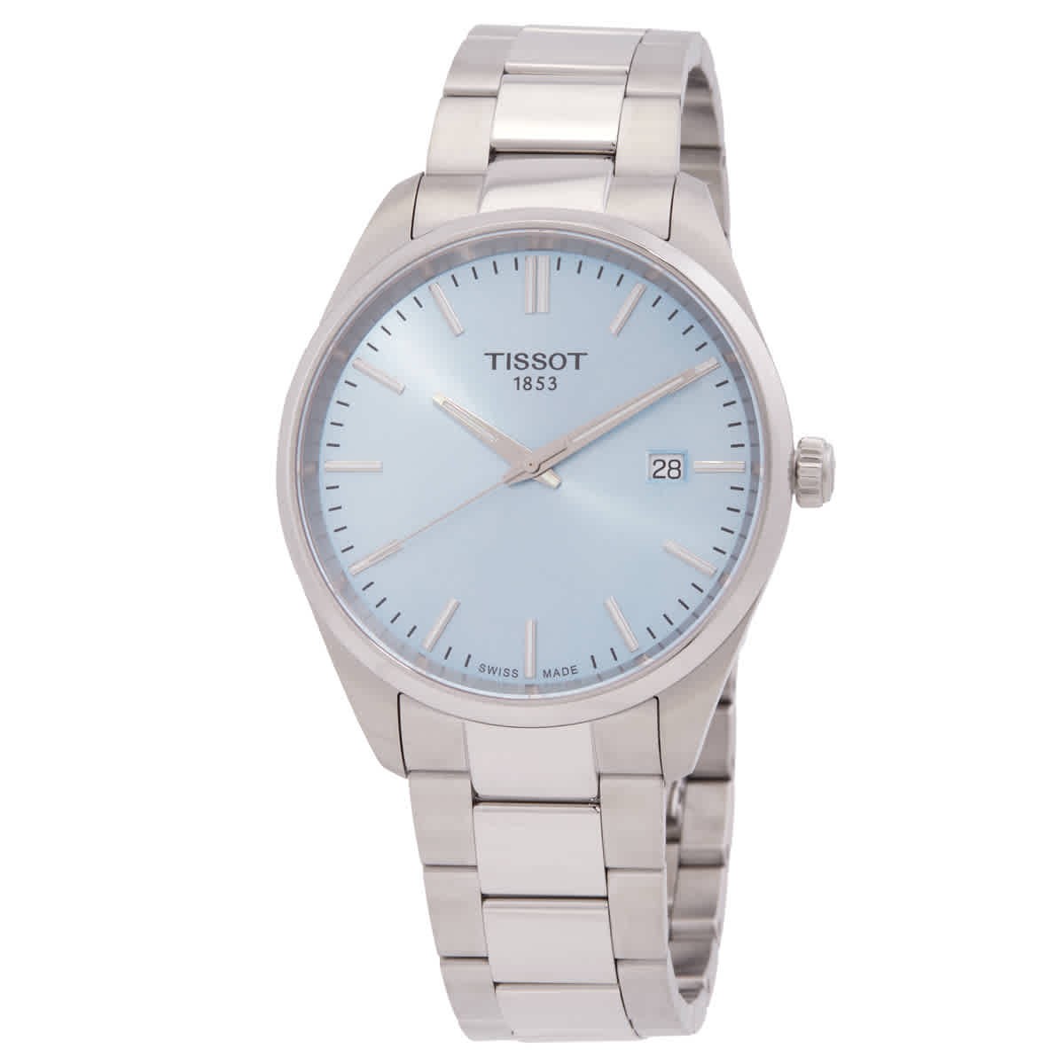 Tissot PR 100 Quartz Ice Blue Dial Men\'s Watch T1504101135100