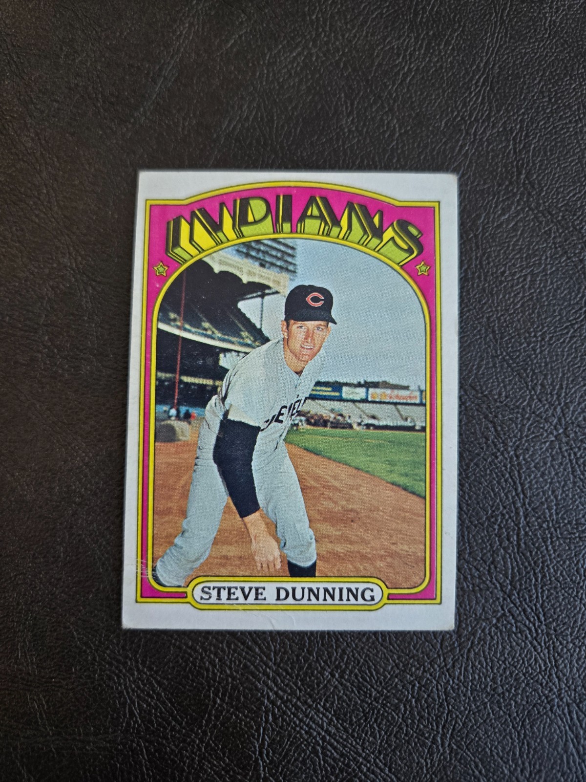 STEVE DUNNING 1972 TOPPS BASEBALL CARD #658 CLEVELAND INDIANS HIGH NUMBER