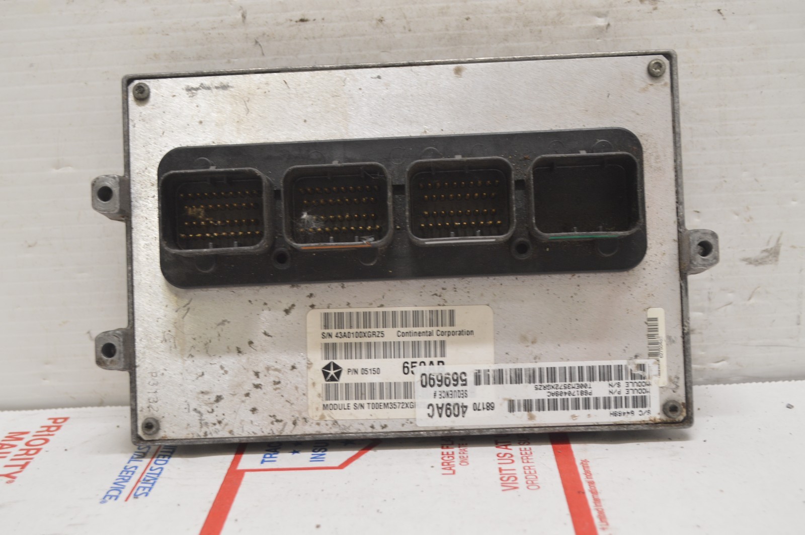 2011-2013 Jeep Grand Cherokee P68170409AC Engine Control Module Unit Ecm K76 018 2011-2013 Jeep Grand Cherokee P68170409AC Engine Control Module Unit Ecm K76 018