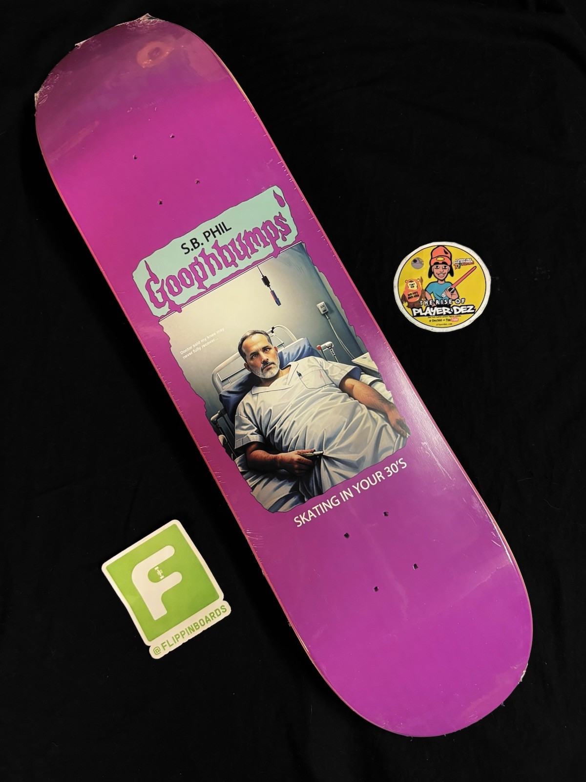 RARE Goosebumps Phillys Skating In Your 30s Goophbumps Skateboard Deck