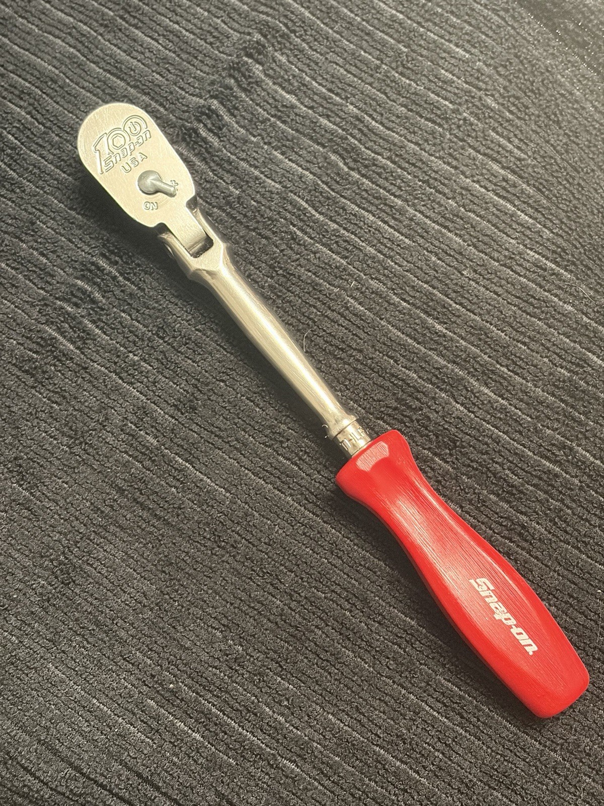 Snap On 3/8” Compact Flex Head Red Hard Handle 100th Anniversary Refurbished