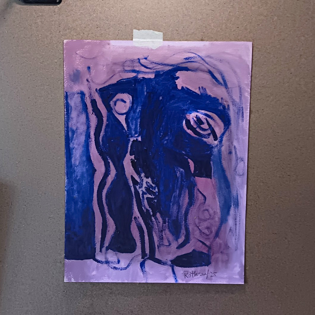 Oil Painting On Paper Original Abstract Expressionism Sold By Artist