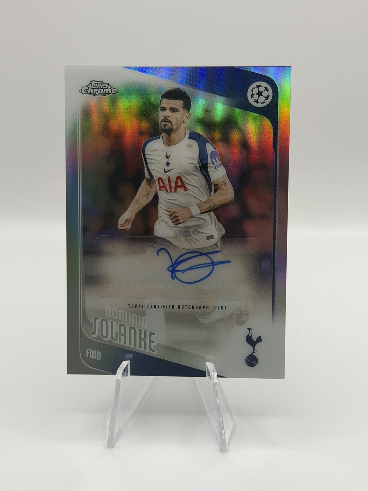 2025-2026 Topps Chrome UEFA Club Comp. #CA-DS Dominic Solanke Autograph 2025-2026 Topps Chrome UEFA Club Comp. #CA-DS Dominic Solanke Autograph