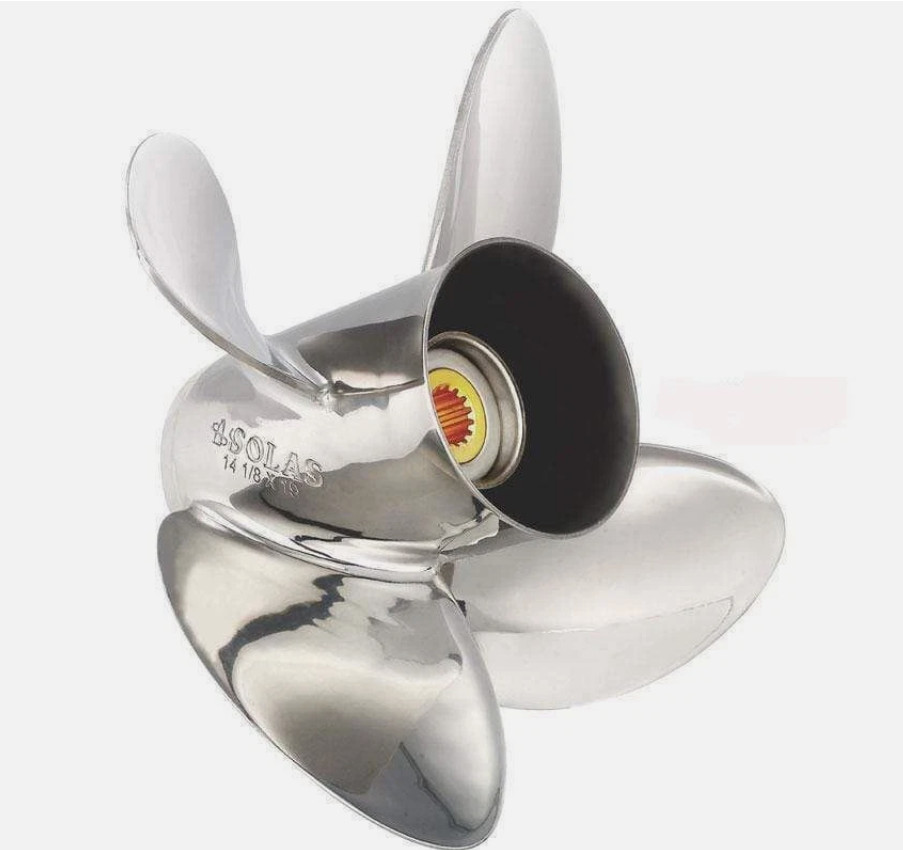 New Solas Prop HR Titan D4 Yamaha/Tohatsu/Niss SS 50-140HP 17 #3453-130-17 Steel New Solas Prop HR Titan D4 Yamaha/Tohatsu/Niss SS 50-140HP 17 #3453-130-17 Steel