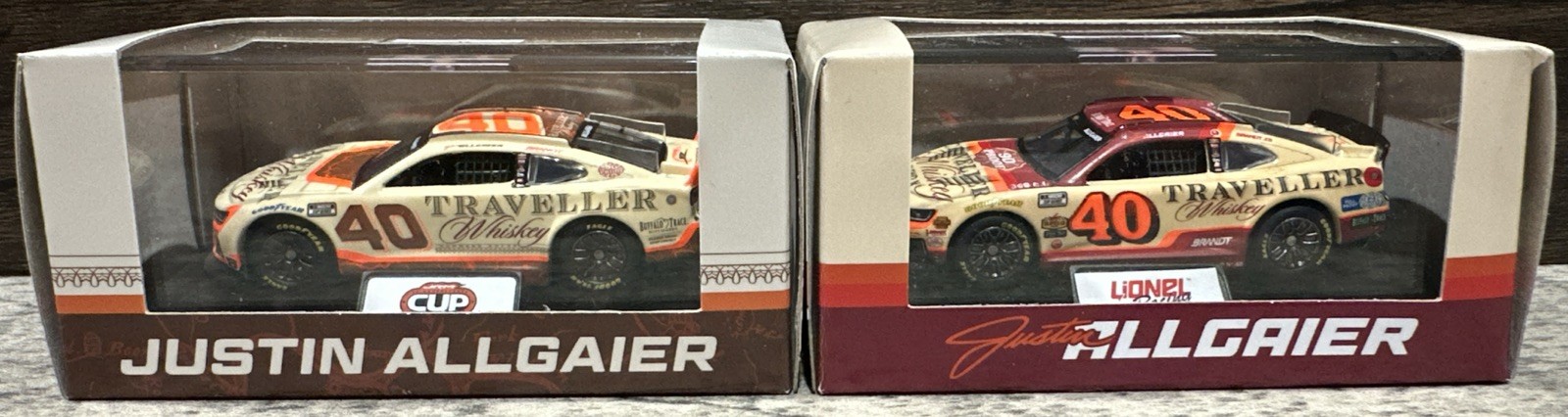 2025 & 2026 JUSTIN ALLGAIER TRAVELLER WHISKEY 1/64 ACTION NASCAR DIECAST SET