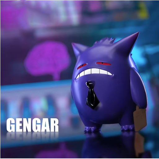 Gengar Figure 11.5cm PVC Anime Ghost Action Figure Model Toy Statue Gengar Figure 11.5cm PVC Anime Ghost Action Figure Model Toy Statue
