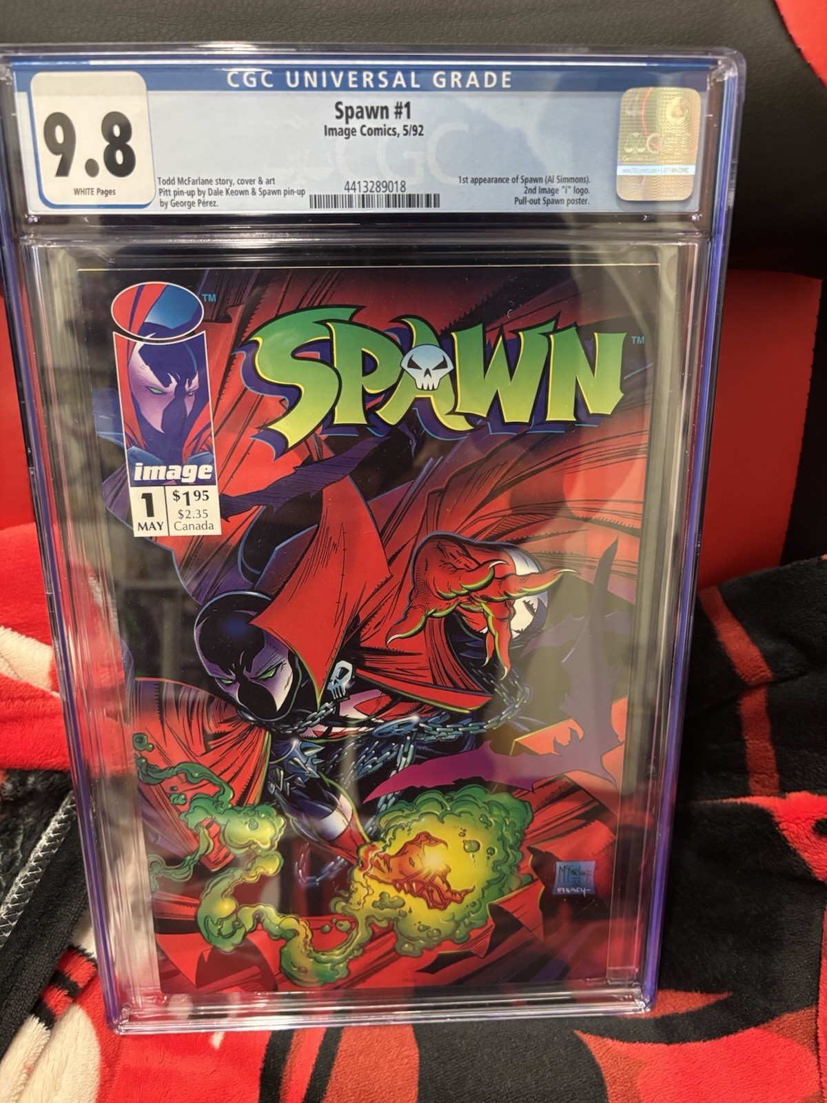 Spawn #1 CGC 9.8 Todd McFarlane Image Comics Spawn #1 CGC 9.8 Todd McFarlane Image Comics