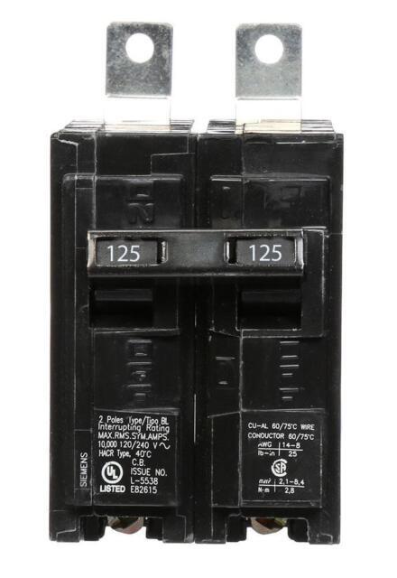 Siemens B2125 Molded Case Circuit Breaker Siemens B2125 Molded Case Circuit Breaker