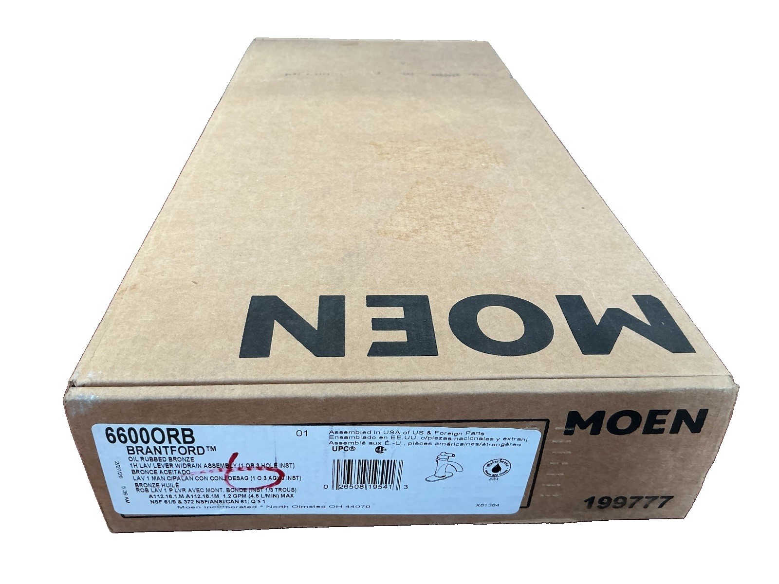 NEW MOEN 6600ORB Brantford Oil Rubbed Bronze Bathroom Faucet W/Drain B113 NEW MOEN 6600ORB Brantford Oil Rubbed Bronze Bathroom Faucet W/Drain B113