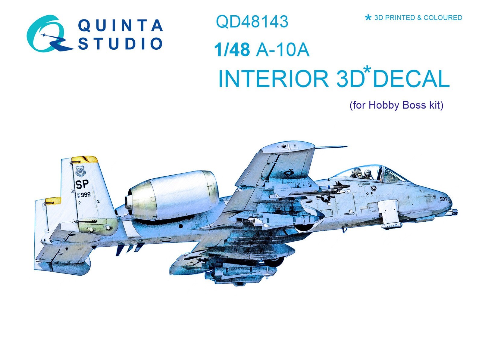Quinta Studio QD48143 3D Interior Decal for HobbyBoss A-10A Thunderbolt II 1/48