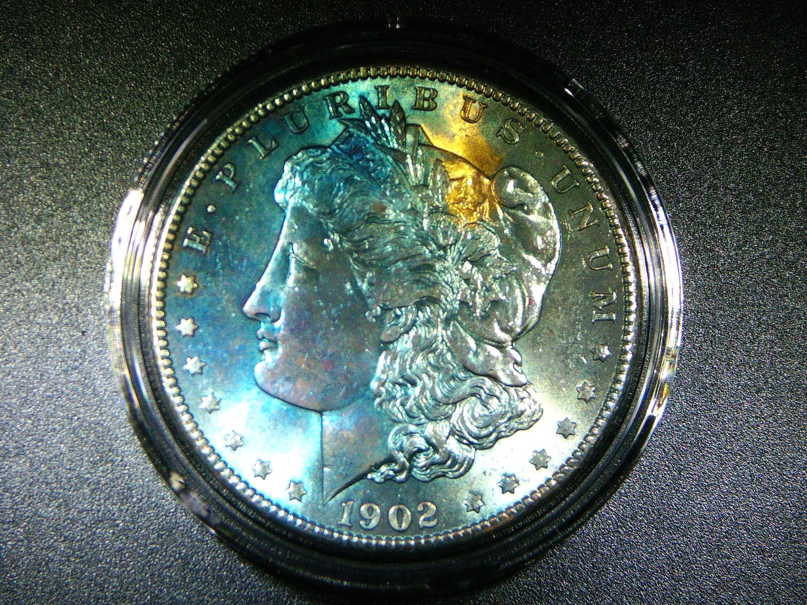 AU+/UNC TONED 1902-O MORGAN SILVER DOLLAR COLLECTOR GRADE COIN M-2274