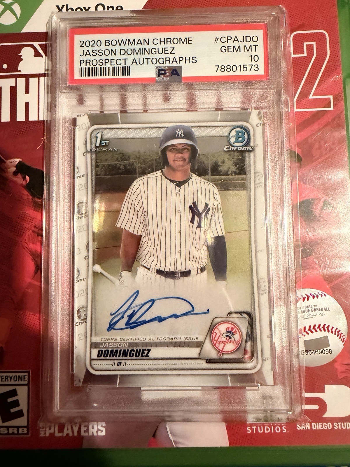 2020 Bowman Chrome Jasson Dominguez 1st Bowman Auto PSA 10 CPA-JDO 78801573 2020 Bowman Chrome Jasson Dominguez 1st Bowman Auto PSA 10 CPA-JDO 78801573