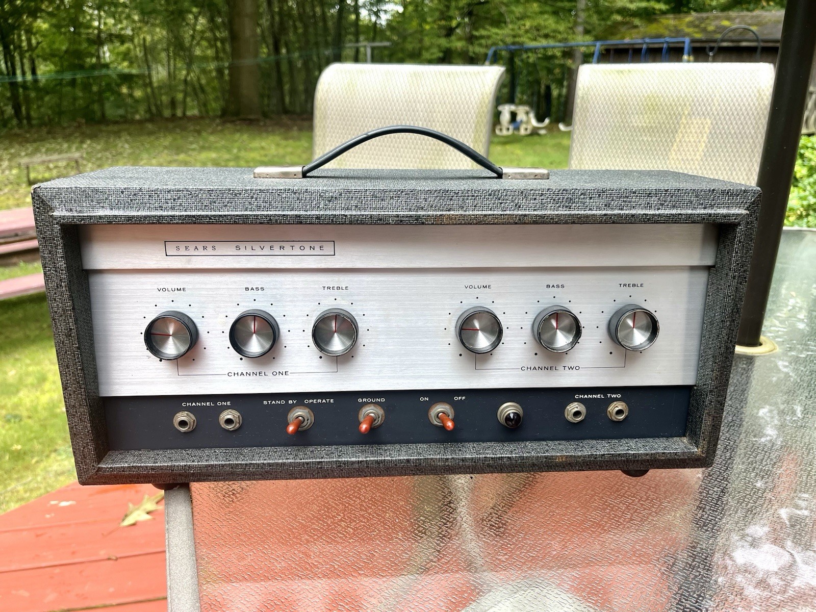 Sears Silvertone 1483 Tube Amp Head, Tone++ All Original