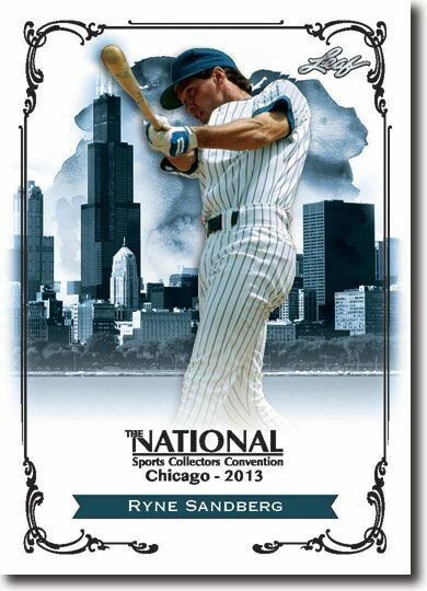 2013 Leaf RYNE SANDBERG National Convention Promo Baseball Card 2013 Leaf RYNE SANDBERG National Convention Promo Baseball Card