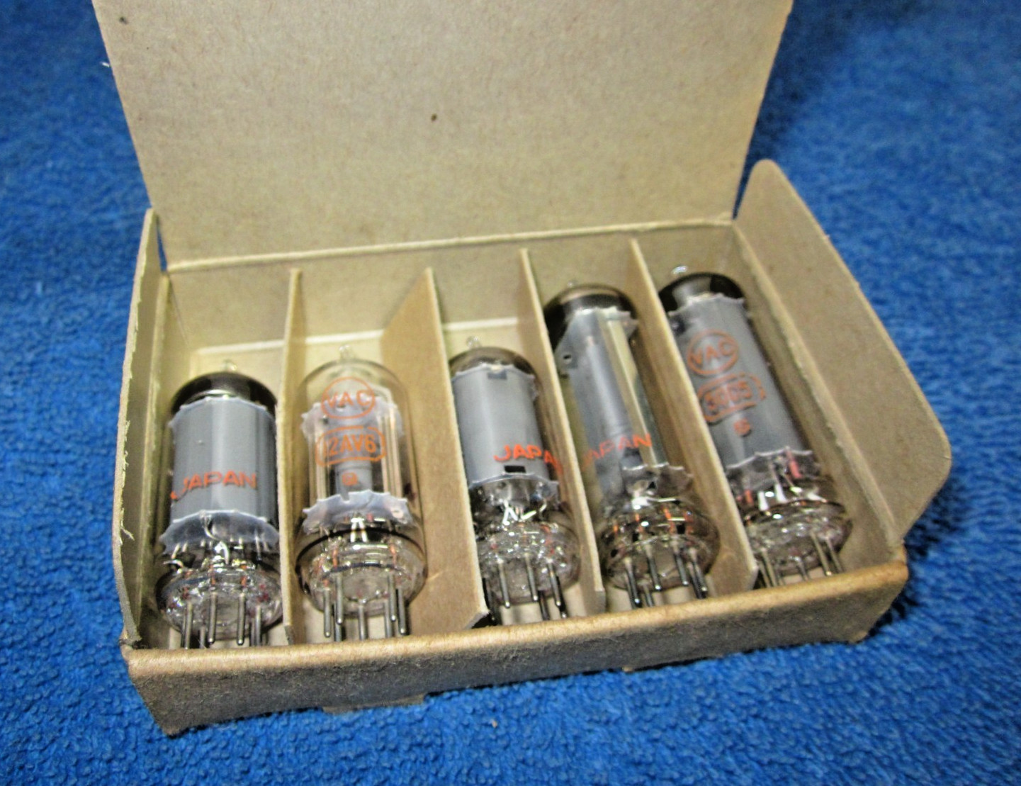 KIT of NEW AA5 Tubes 50C5 12AV6 12BA6 12BE6 35W4 NOS All American Five Radio NIB
