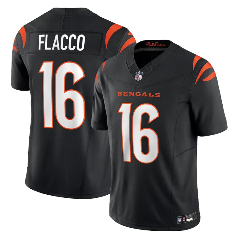 NWT Men's Bengals #16 Joe Flacco All Stitched  Player Jersey S-3XL