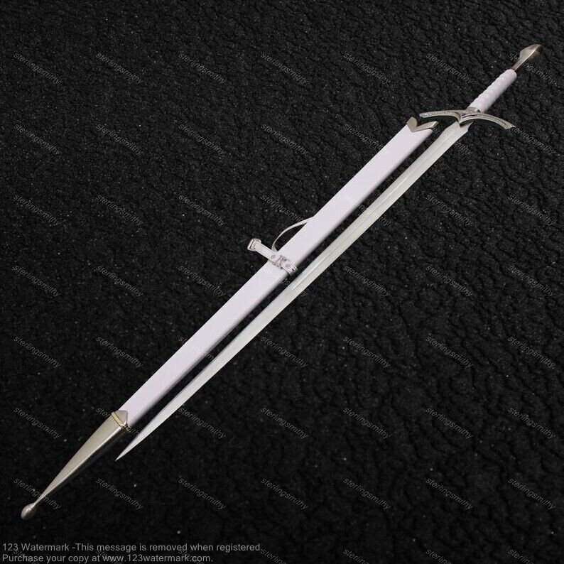 Gandalf\'s White Glamdring Sword The Hobbit Trilogy Handmade Premium Gift for Him