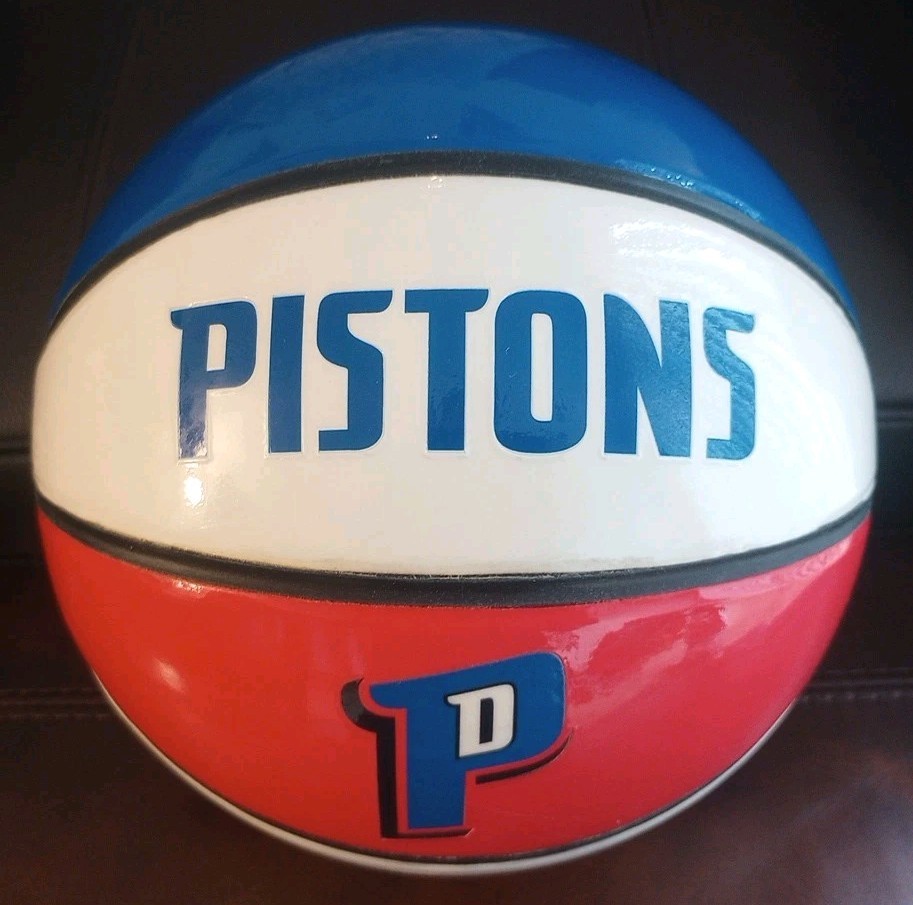 VINTAGE Detroit Pistons NBA Basketball (Red, White, Blue) VINTAGE Detroit Pistons NBA Basketball (Red, White, Blue)
