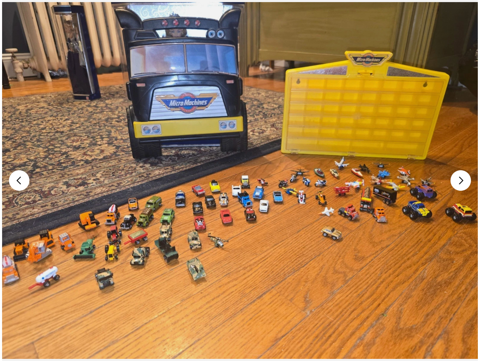 Vintage 1980s Galoob Micro Machines Collection - 60+ Vehicles + 2 Cases