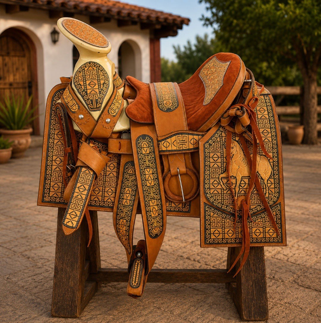 16” Charro Saddle –  Camel / Black