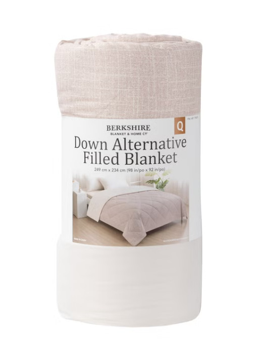 Berkshire Herringbone Down Alternative Filled Blanket Queen 98 Berkshire Herringbone Down Alternative Filled Blanket Queen 98