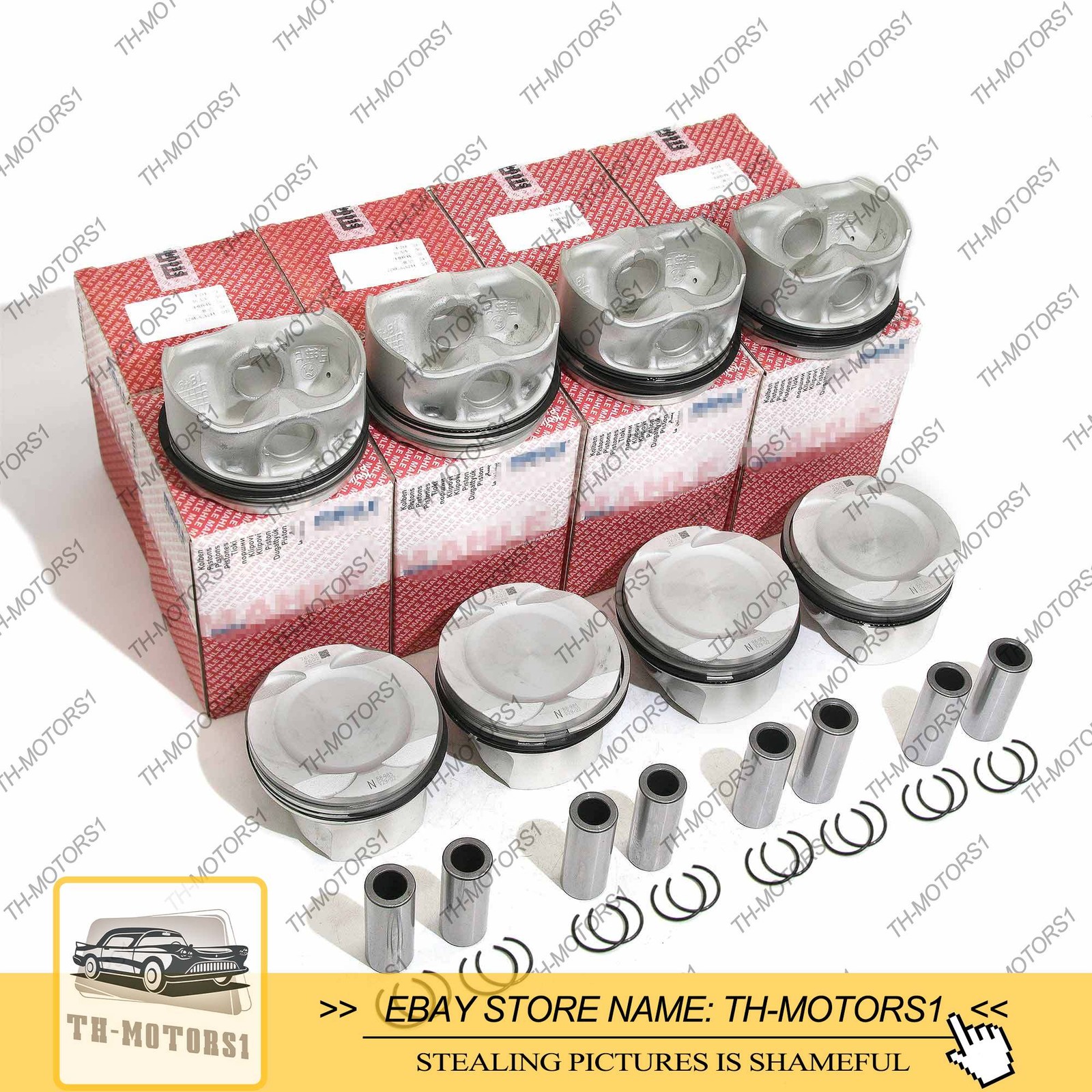 8cyl Pistons & Rings Set STD For BMW M5 M6 X5 X6 F86 M F10 F85 S63N S63R 4.4 V8