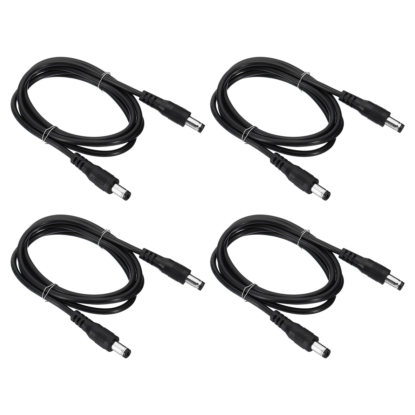 4Pcs 3Ft Male to Male 5.5x2.1mm DC Power Extension Cable 24AWG Wire Adapter 4Pcs 3Ft Male to Male 5.5x2.1mm DC Power Extension Cable 24AWG Wire Adapter