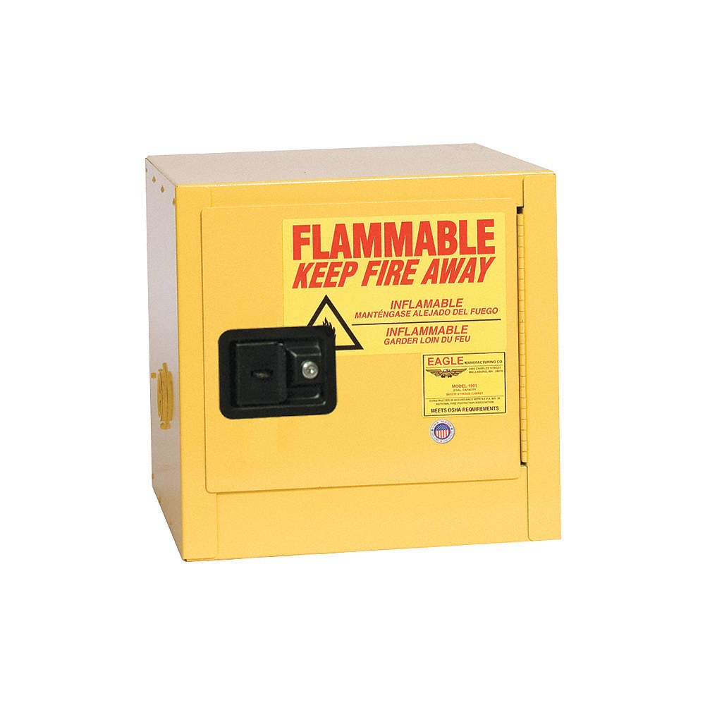 EAGLE 1901X Flammable Liquid Safety Cabinet,Yellow 55EA60