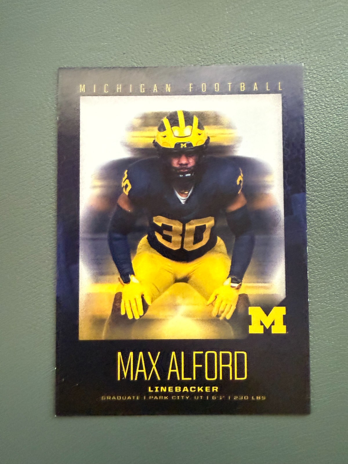 2026 Valiant Michigan Wolverines Football Base Cards: PICK YOUR CARD